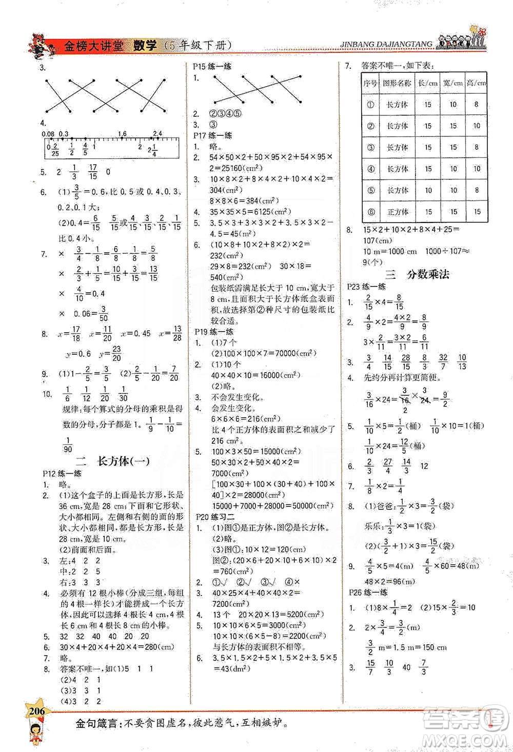 延邊大學(xué)出版社2021世紀金榜金榜大講堂數(shù)學(xué)五年級下冊BS北師大版答案