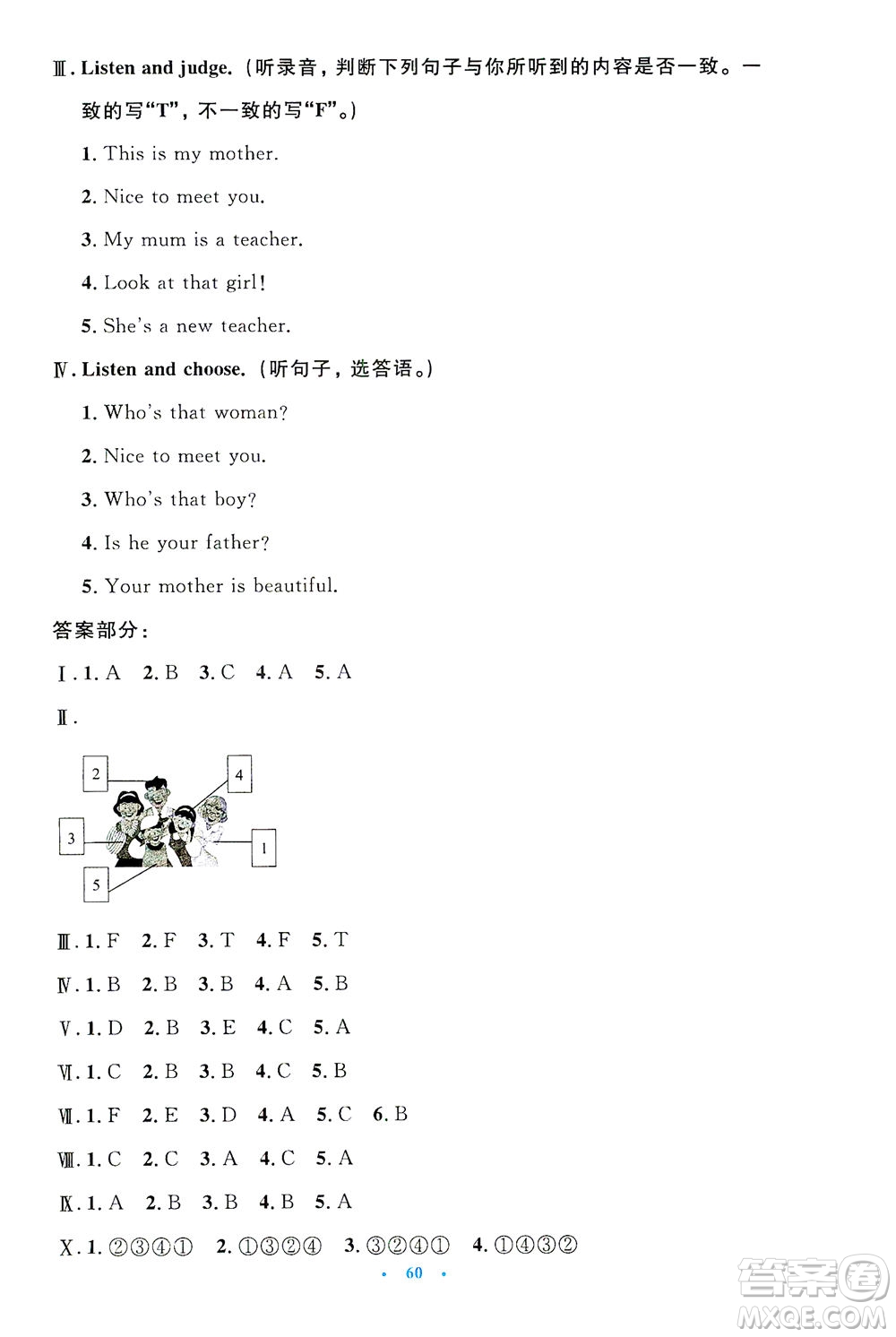 人民教育出版社2021小學(xué)同步測(cè)控優(yōu)化設(shè)計(jì)三年級(jí)英語(yǔ)下冊(cè)PEP版答案