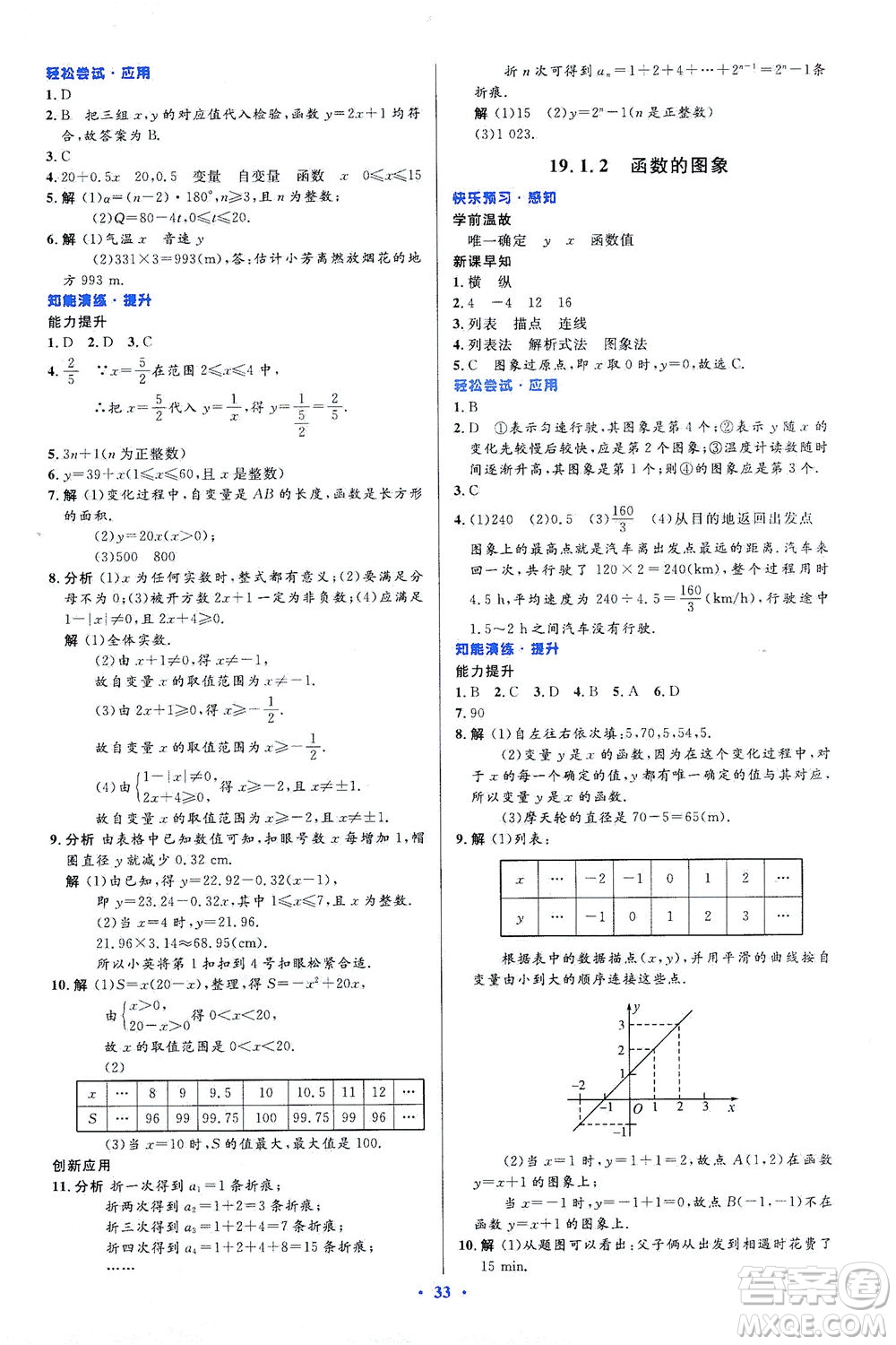 人民教育出版社2021初中同步測控優(yōu)化設計八年級數(shù)學下冊人教版答案