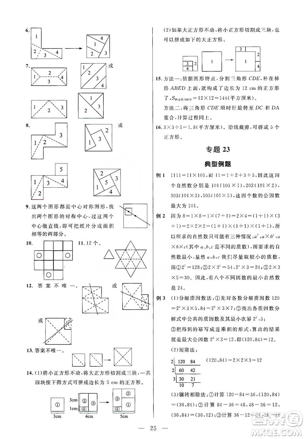 崇文書局2021培優(yōu)新幫手五年級(jí)數(shù)學(xué)通用版參考答案