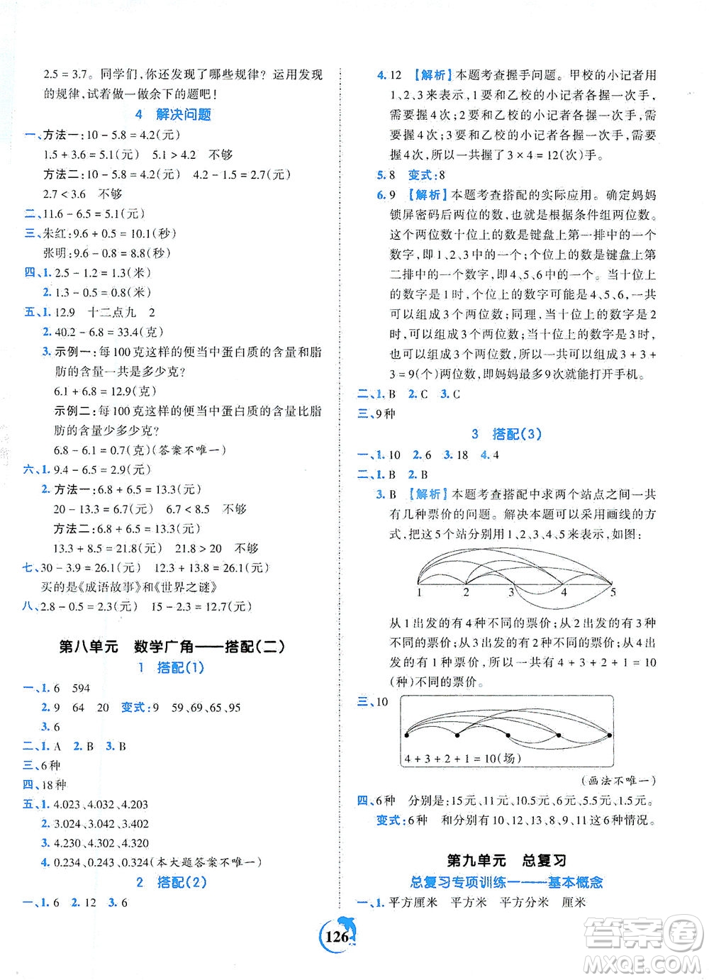 江西人民出版社2021春王朝霞德才兼?zhèn)渥鳂I(yè)創(chuàng)新設(shè)計數(shù)學(xué)三年級下冊RJ版人教版答案