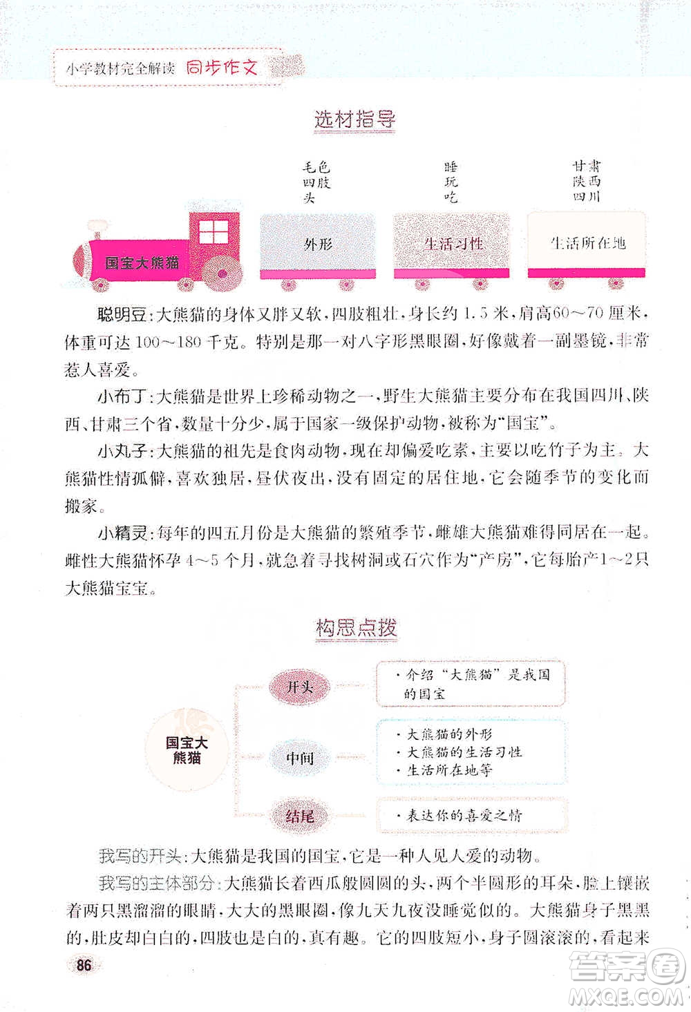 吉林人民出版社2021小學(xué)教材完全解讀同步作文三年級下冊語文參考答案