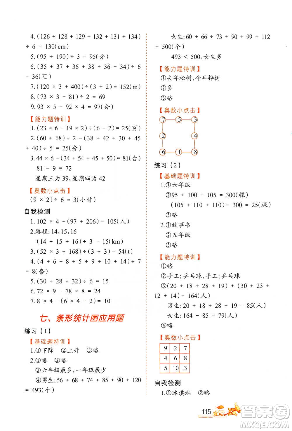 北方婦女兒童出版社2021小學生應用題特訓四年級下冊參考答案