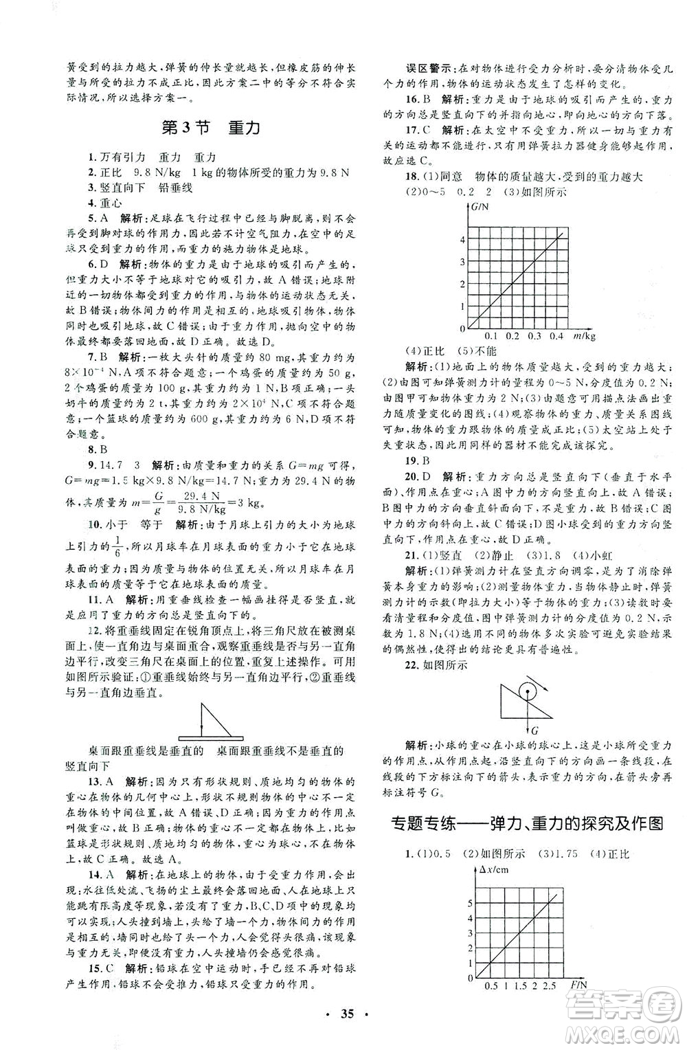 上海大學(xué)出版社2021非常1+1完全題練八年級物理下冊人教版答案