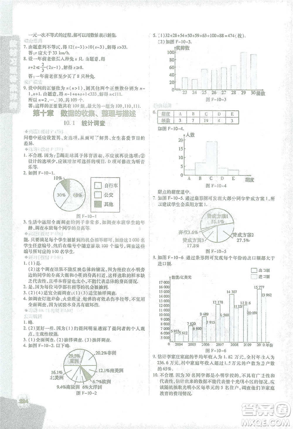 北京教育出版社2021倍速學(xué)習(xí)法七年級(jí)數(shù)學(xué)下冊(cè)人教版參考答案