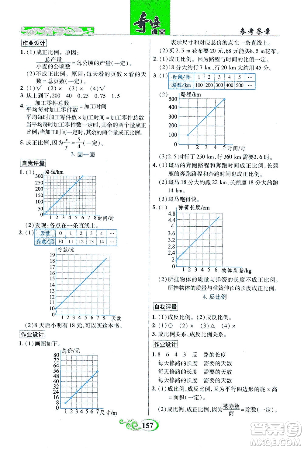 武漢出版社2021奇跡課堂數(shù)學(xué)六年級(jí)下冊(cè)北師版答案