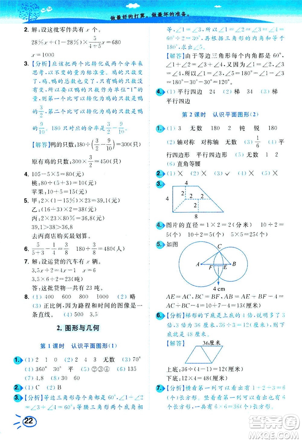 東南大學出版社2021年ENBO小天才智能培優(yōu)數(shù)學六年級下冊江蘇版答案