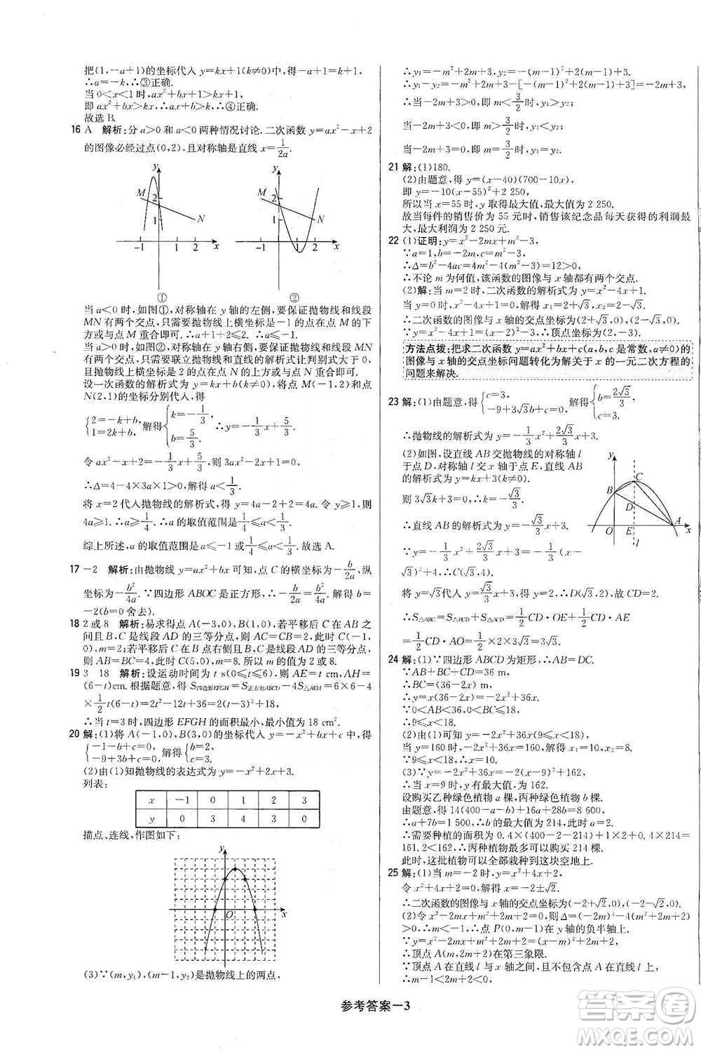 北京教育出版社2021年1+1輕巧奪冠優(yōu)化訓(xùn)練九年級下冊數(shù)學(xué)冀教版參考答案