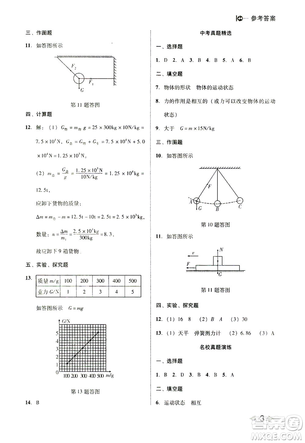 北方婦女兒童出版社2021勝券在握打好基礎作業(yè)本八年級物理下冊RJ人教版答案