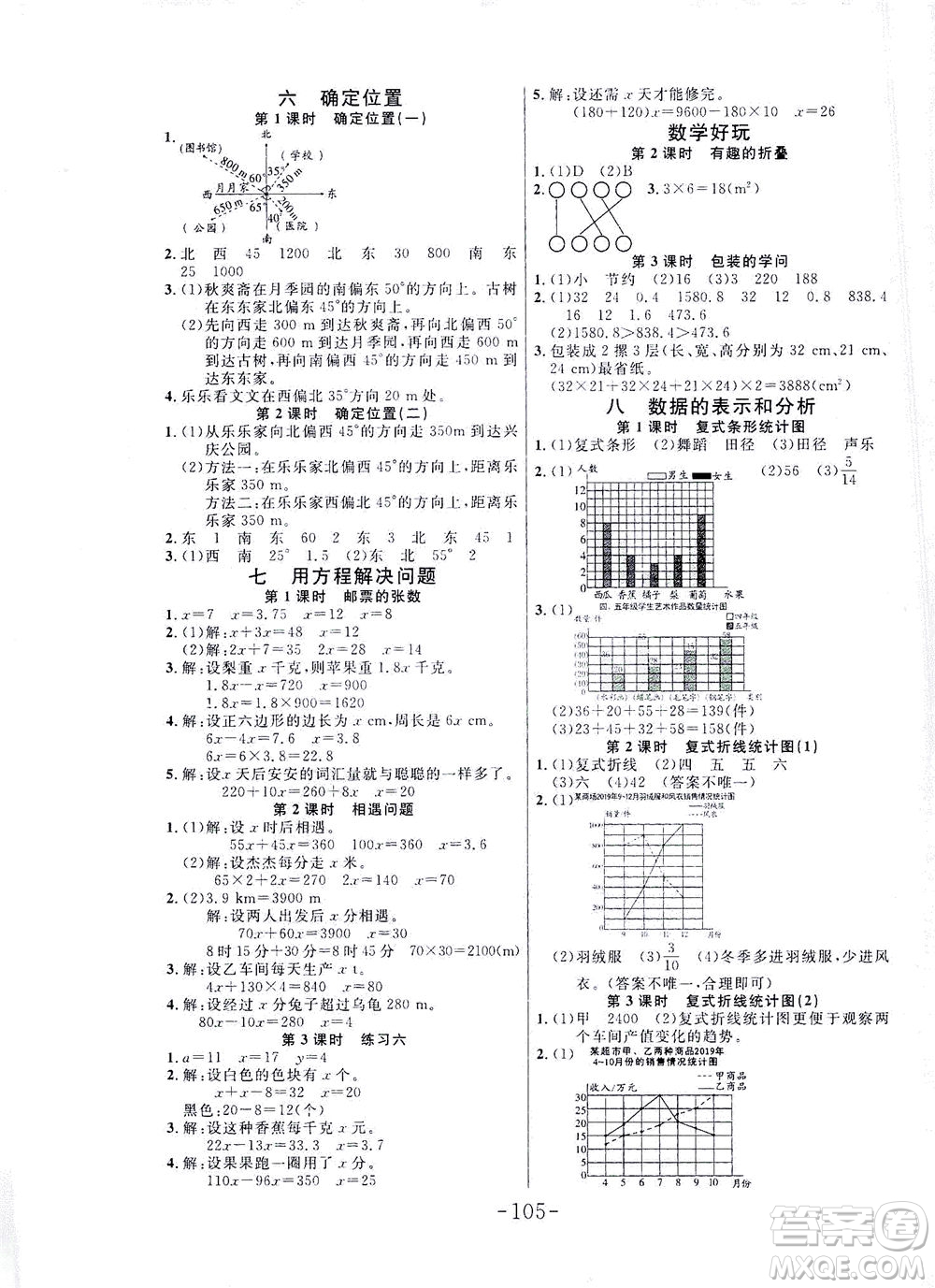 延邊大學(xué)出版社2021小狀元隨堂作業(yè)數(shù)學(xué)五年級下冊BS北師版答案