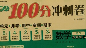 開(kāi)明出版社2021期末100分沖刺卷五年級(jí)下冊(cè)數(shù)學(xué)北師版參考答案