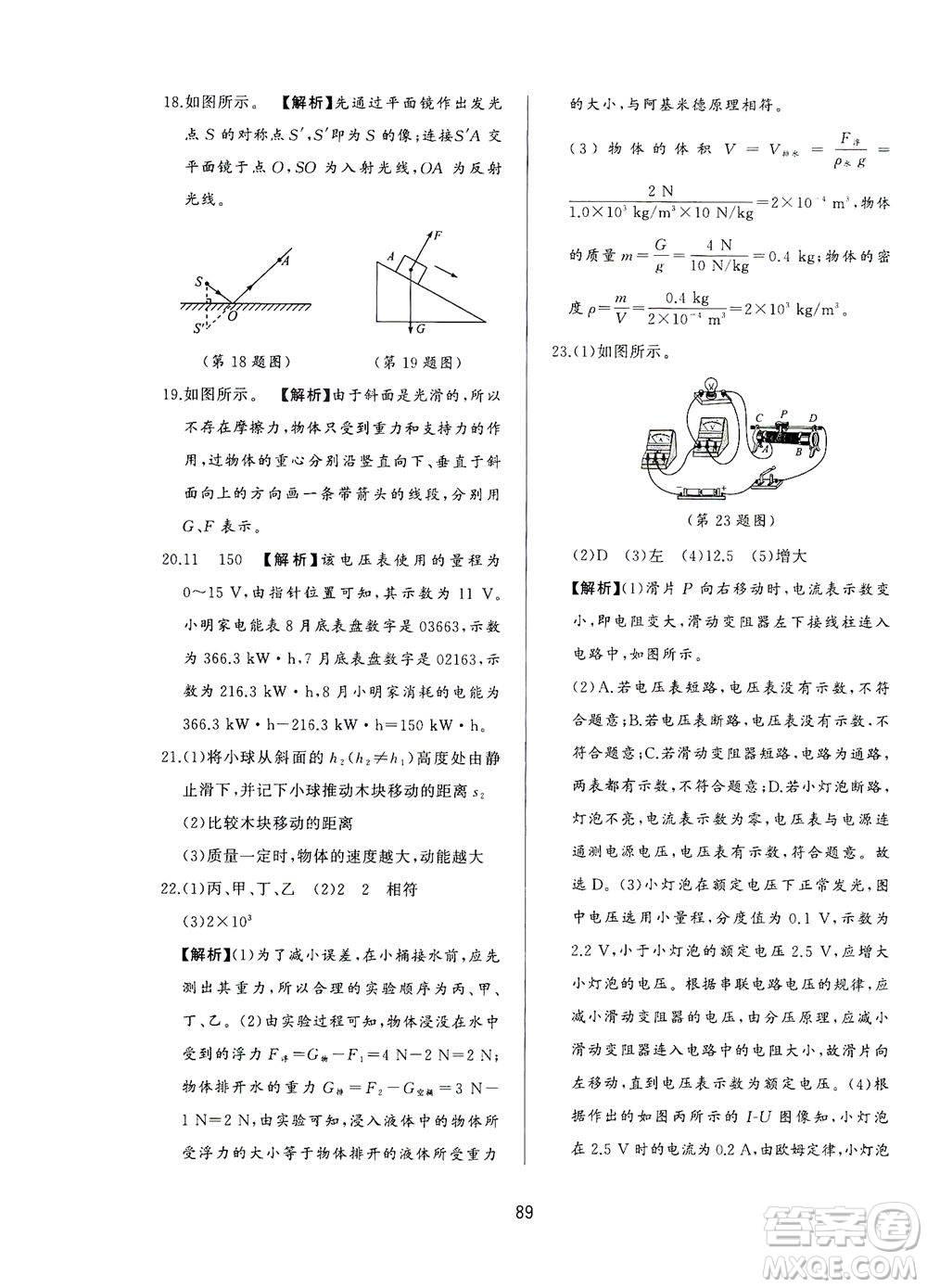 山東友誼出版社2021決勝中考中考總復(fù)習(xí)全真模擬試卷九年級(jí)物理下冊(cè)答案