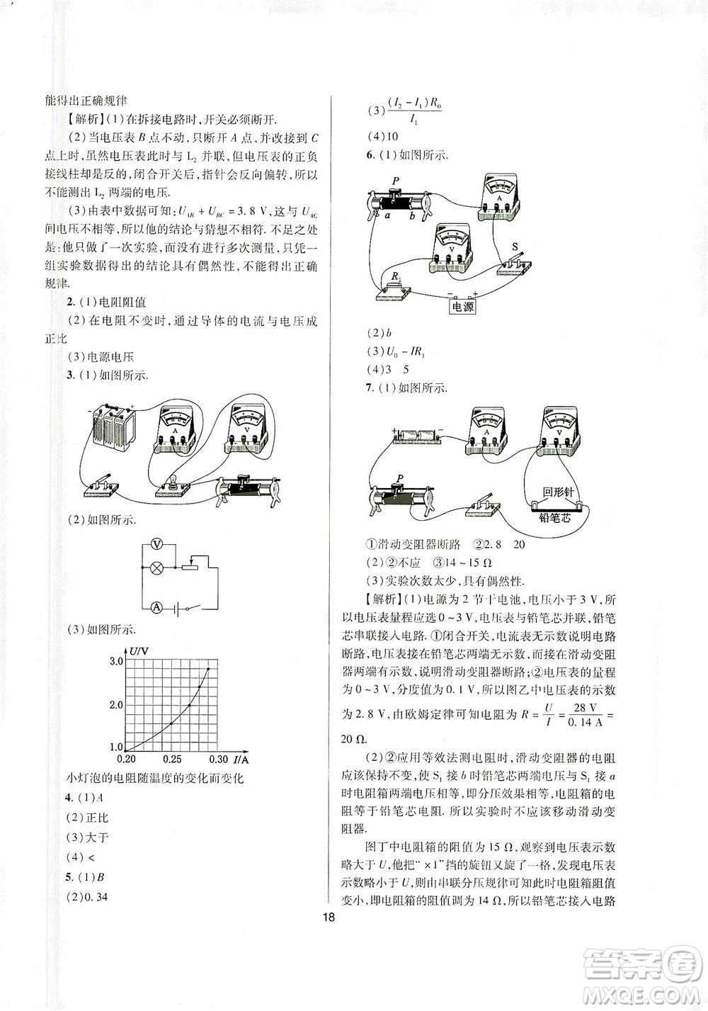 山西教育出版社2021山西省中考指導(dǎo)物理人教版答案