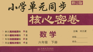 云南大學(xué)出版社2021小學(xué)單元同步核心密卷數(shù)學(xué)六年級下冊人教版答案