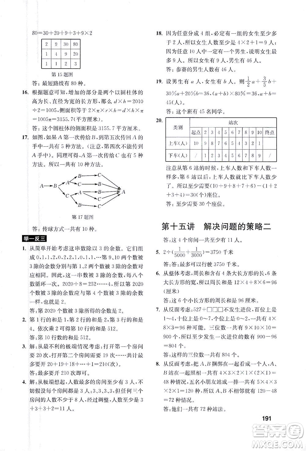 湖北教育出版社2021數(shù)學(xué)創(chuàng)新思維訓(xùn)練六年級(jí)答案