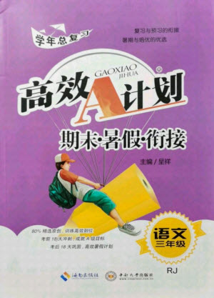 海南出版社2021高效A計劃期末暑假銜接語文三年級RJ人教版答案