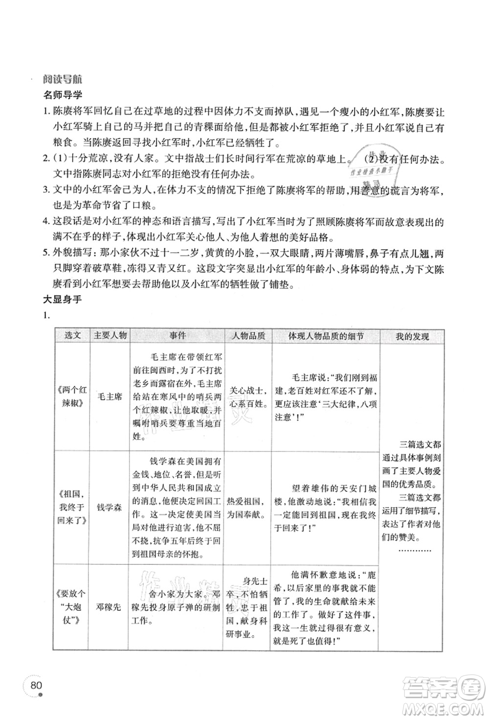 遼寧師范大學(xué)出版社2021暑假樂園五年級語文答案