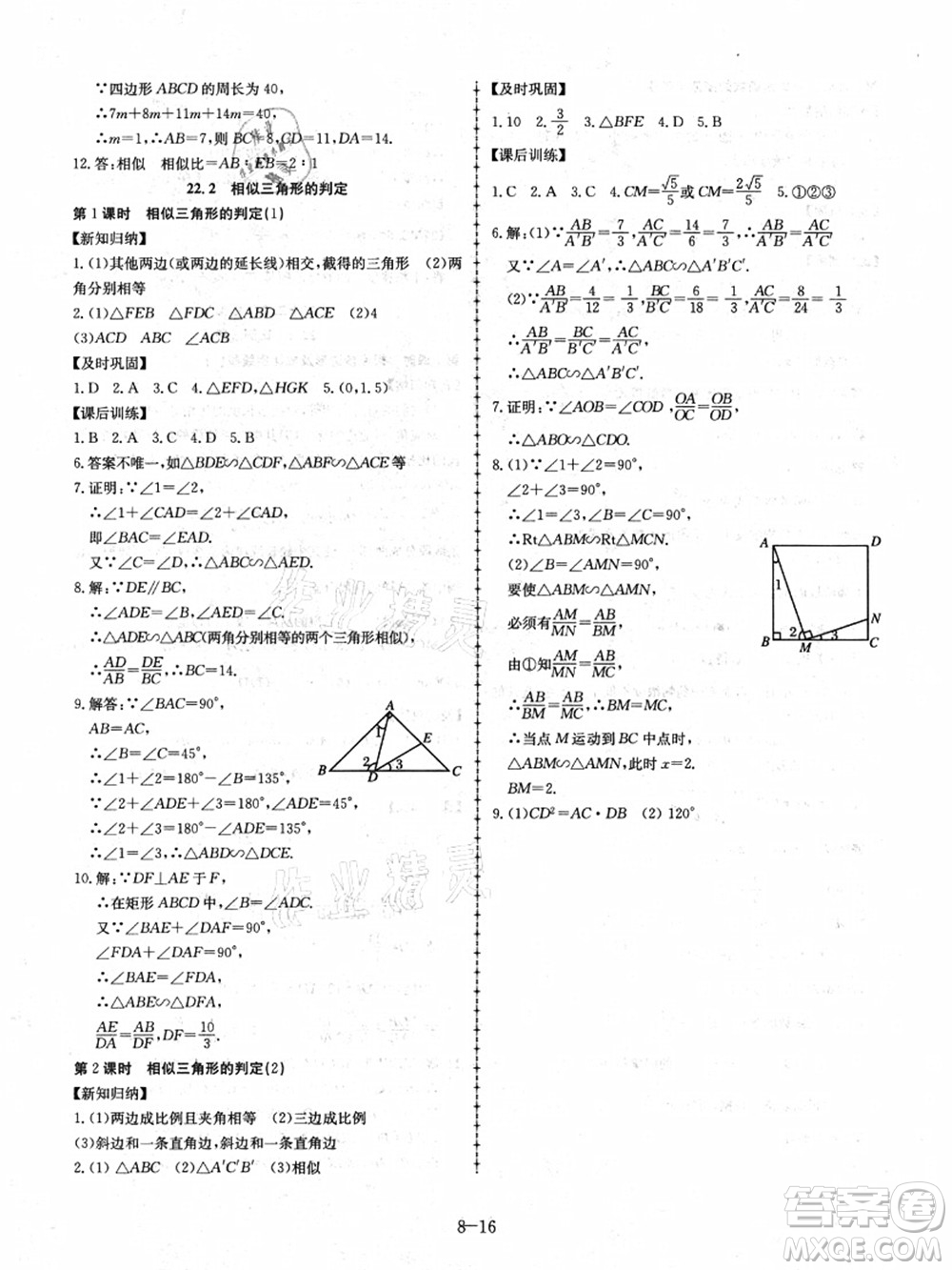 合肥工業(yè)大學(xué)出版社2021假期沖浪八年級數(shù)學(xué)滬科版答案