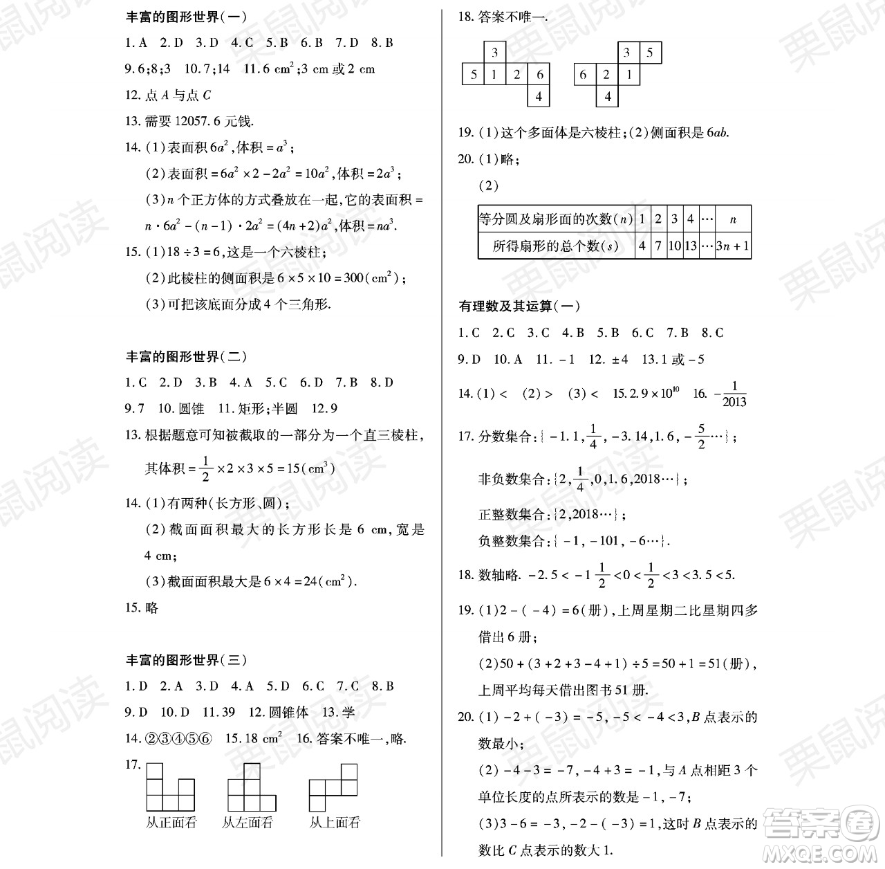 黑龍江少年兒童出版社2021暑假Happy假日六年級數(shù)學(xué)通用版答案