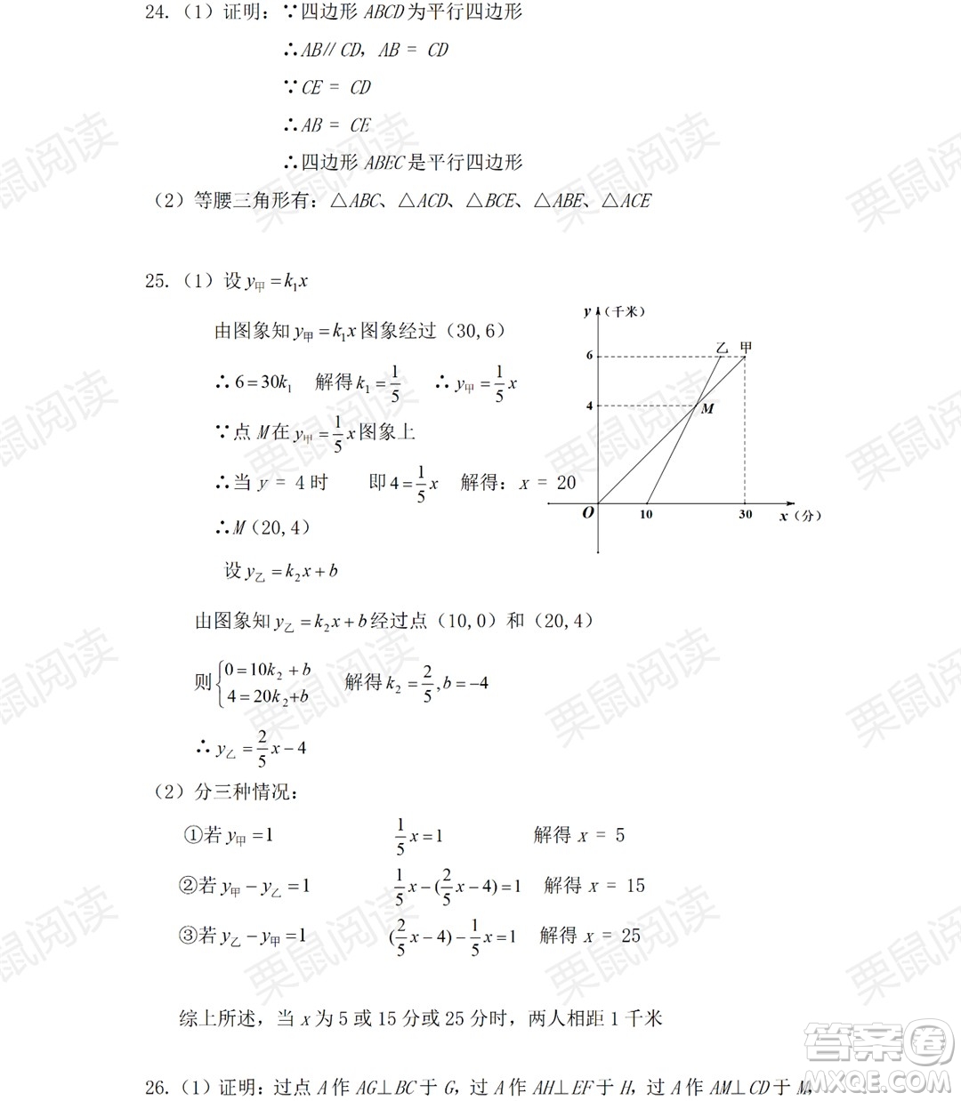 黑龍江少年兒童出版社2021暑假Happy假日五四學制八年級數學人教版答案