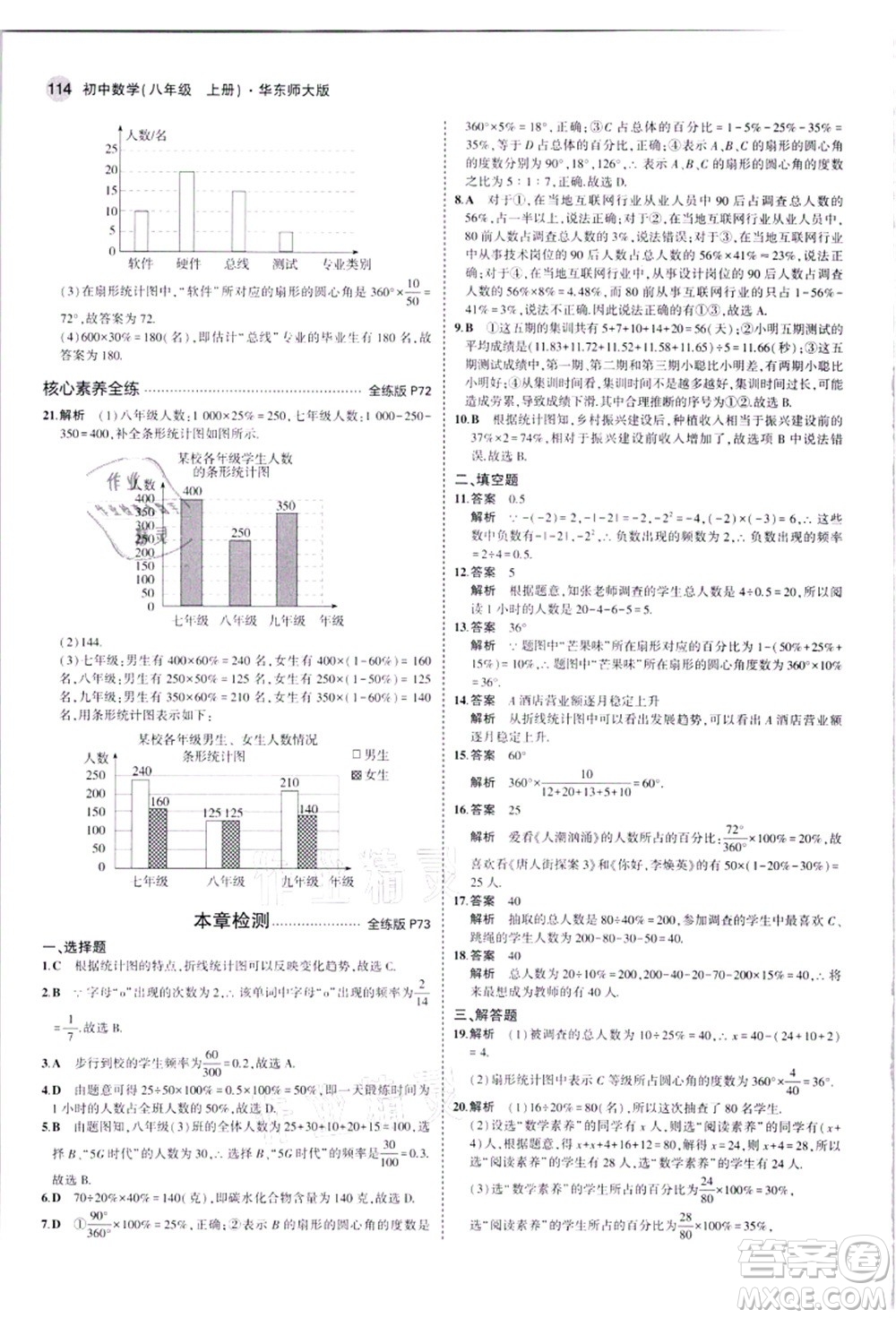 教育科學(xué)出版社2021秋5年中考3年模擬八年級(jí)數(shù)學(xué)上冊(cè)華東師大版答案