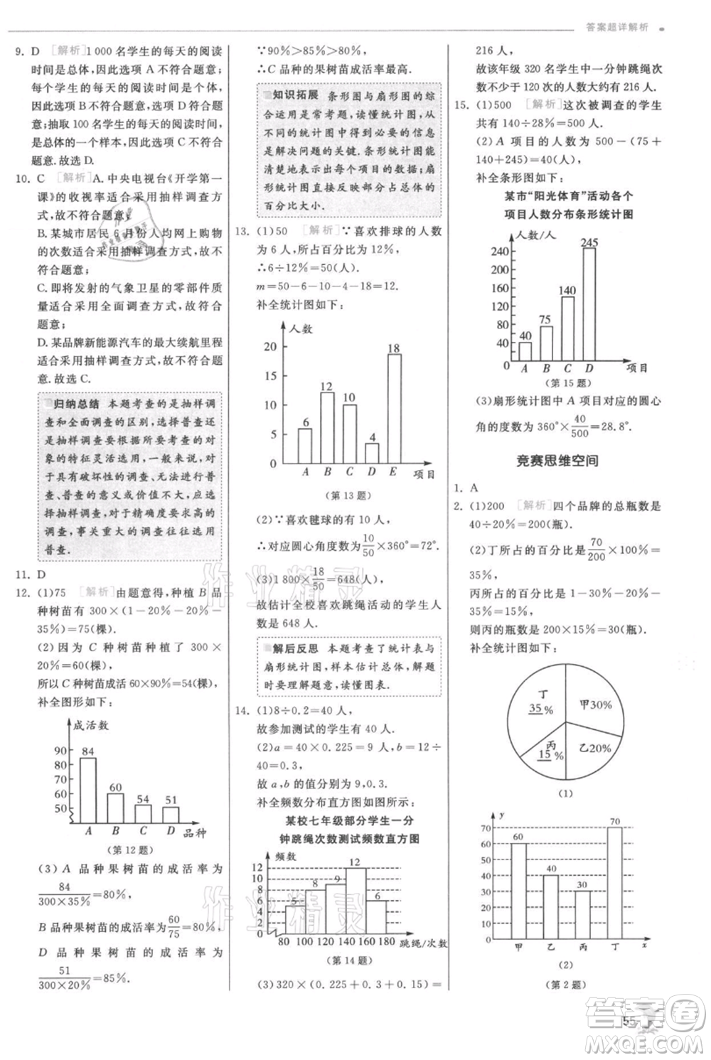 江蘇人民出版社2021實(shí)驗(yàn)班提優(yōu)訓(xùn)練七年級(jí)上冊(cè)數(shù)學(xué)北師大版參考答案