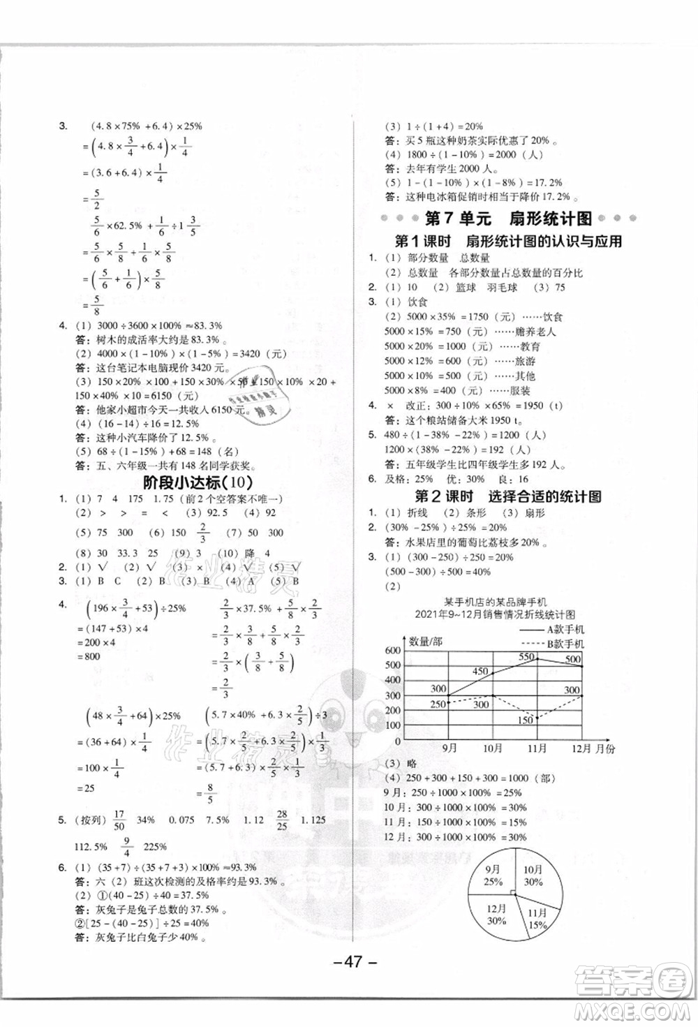 吉林教育出版社2021典中點綜合應(yīng)用創(chuàng)新題六年級數(shù)學(xué)上冊R人教版答案