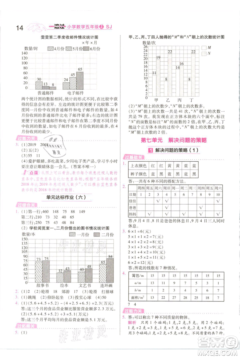 南京師范大學(xué)出版社2021一遍過(guò)五年級(jí)上冊(cè)數(shù)學(xué)蘇教版參考答案