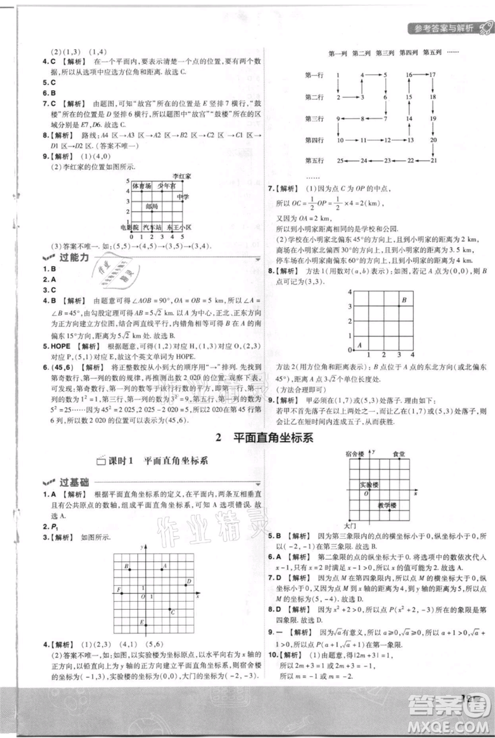 南京師范大學(xué)出版社2021一遍過八年級(jí)上冊(cè)數(shù)學(xué)北師大版參考答案