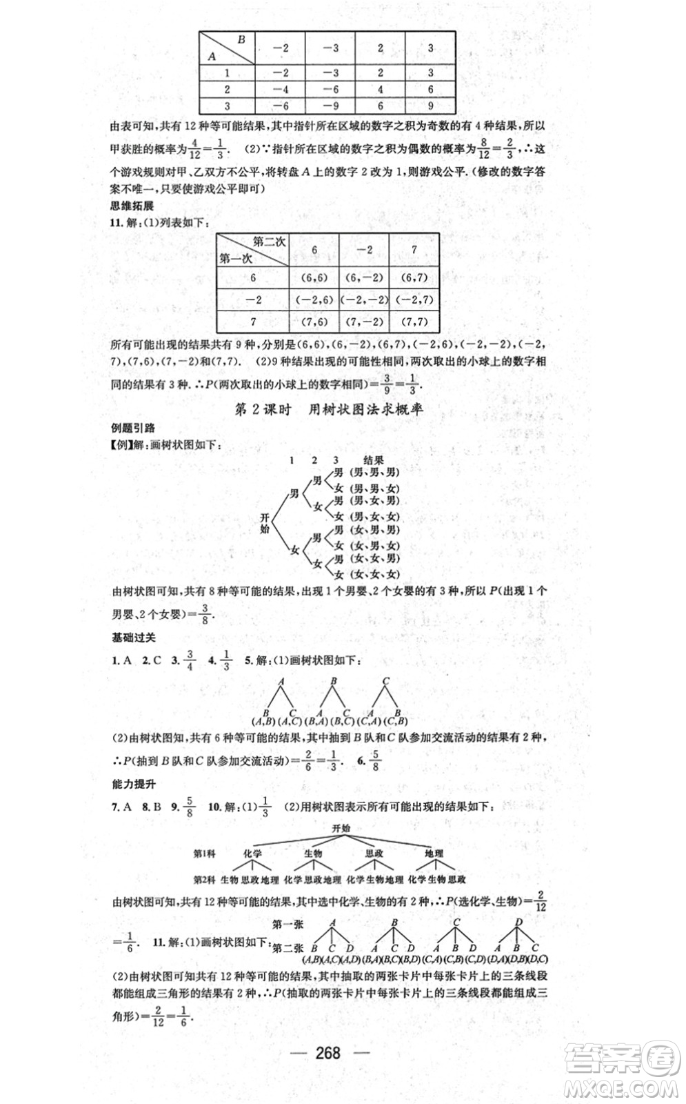 廣東經(jīng)濟(jì)出版社2021名師測(cè)控九年級(jí)數(shù)學(xué)全一冊(cè)人教版云南專版答案