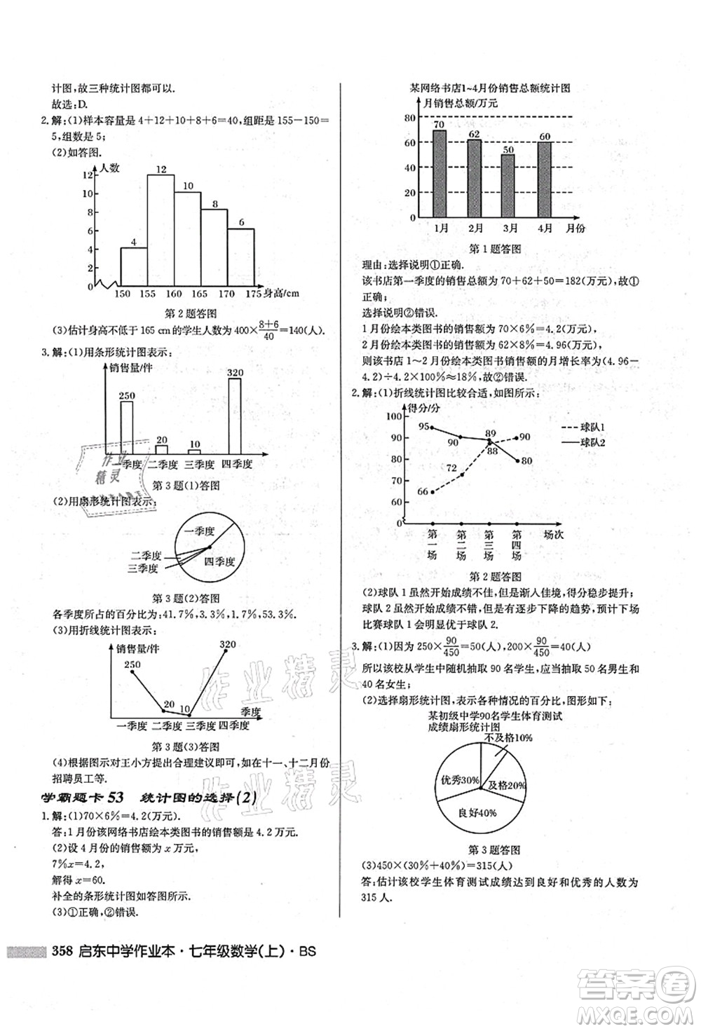 龍門書局2021啟東中學(xué)作業(yè)本七年級數(shù)學(xué)上冊BS北師版答案