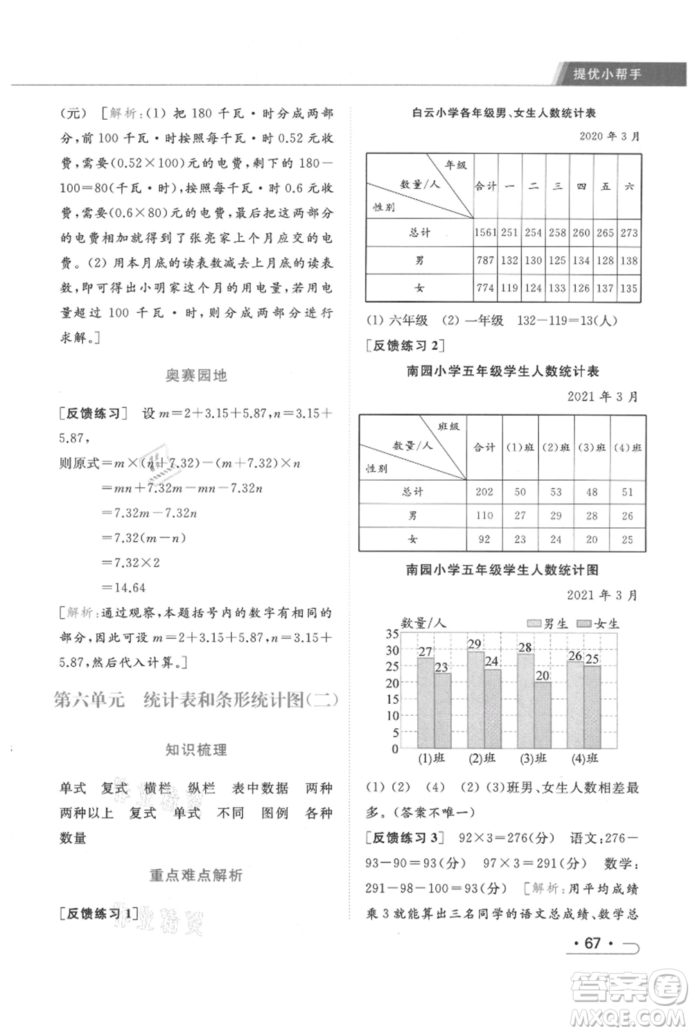 北京教育出版社2021秋季亮點給力提優(yōu)課時作業(yè)本五年級上冊數(shù)學江蘇版參考答案