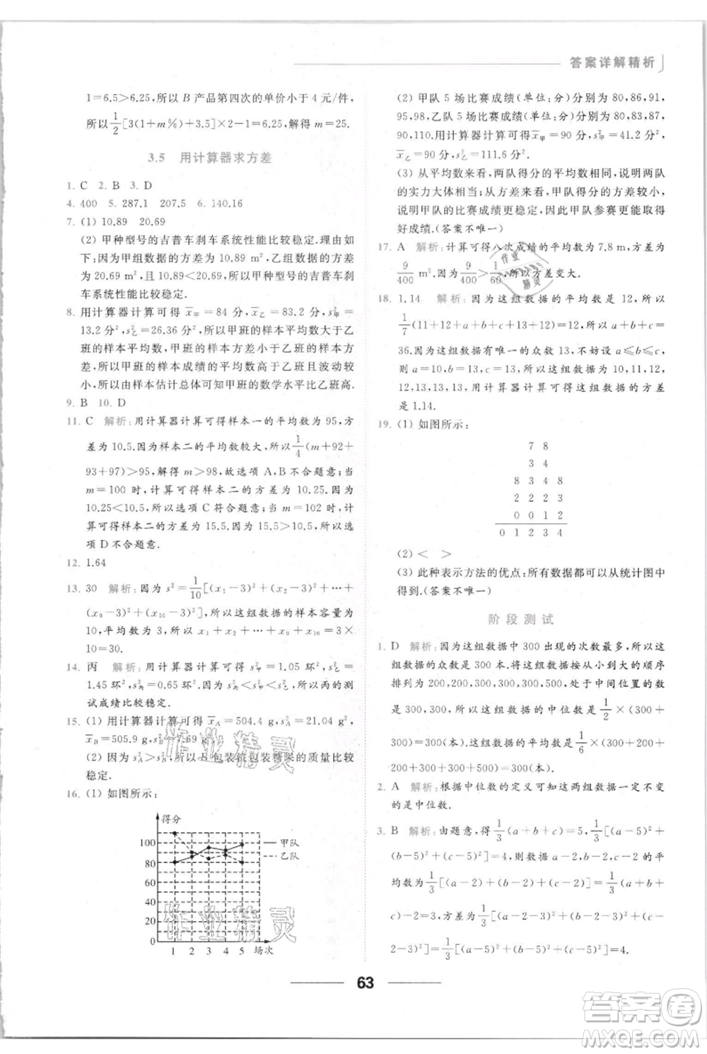 云南美術(shù)出版社2021秋季亮點(diǎn)給力提優(yōu)課時(shí)作業(yè)本九年級(jí)上冊(cè)數(shù)學(xué)通用版參考答案