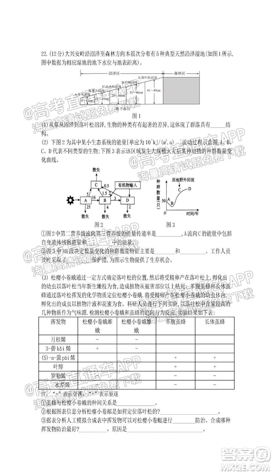 江蘇省2022屆百校聯(lián)考高三年級(jí)第一次考試生物試題及答案