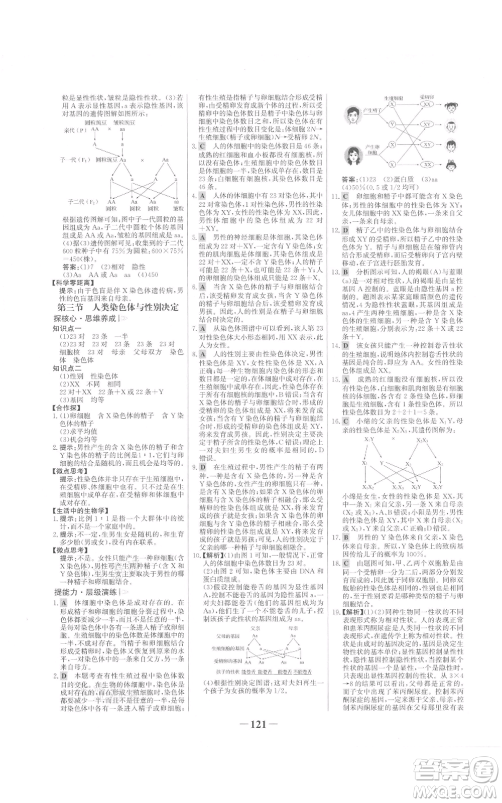 未來(lái)出版社2021世紀(jì)金榜金榜學(xué)案八年級(jí)上冊(cè)生物濟(jì)南版參考答案