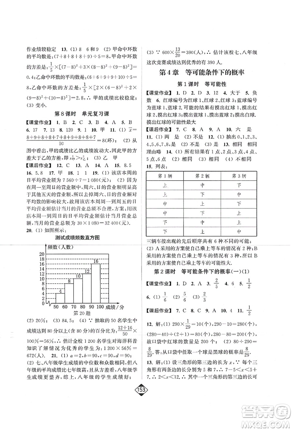 延邊大學出版社2021輕松作業(yè)本九年級數(shù)學上冊新課標江蘇版答案