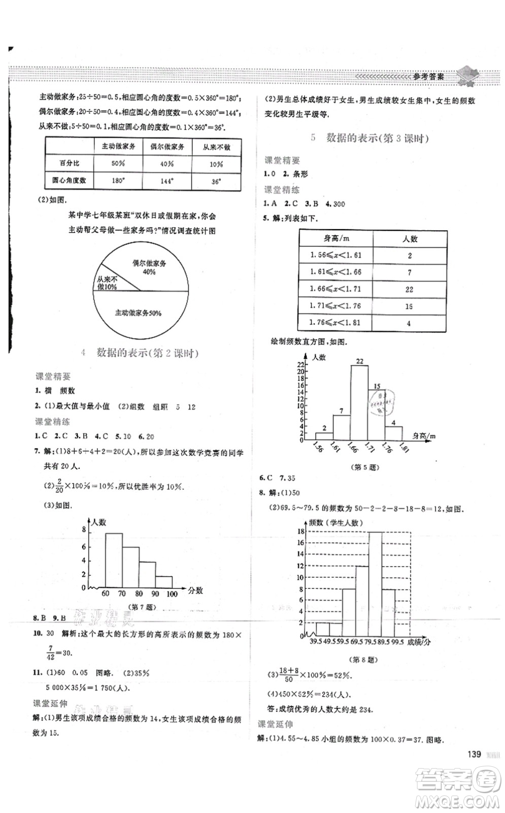 北京師范大學(xué)出版社2021課堂精練七年級(jí)數(shù)學(xué)上冊(cè)北師大版山西專版答案