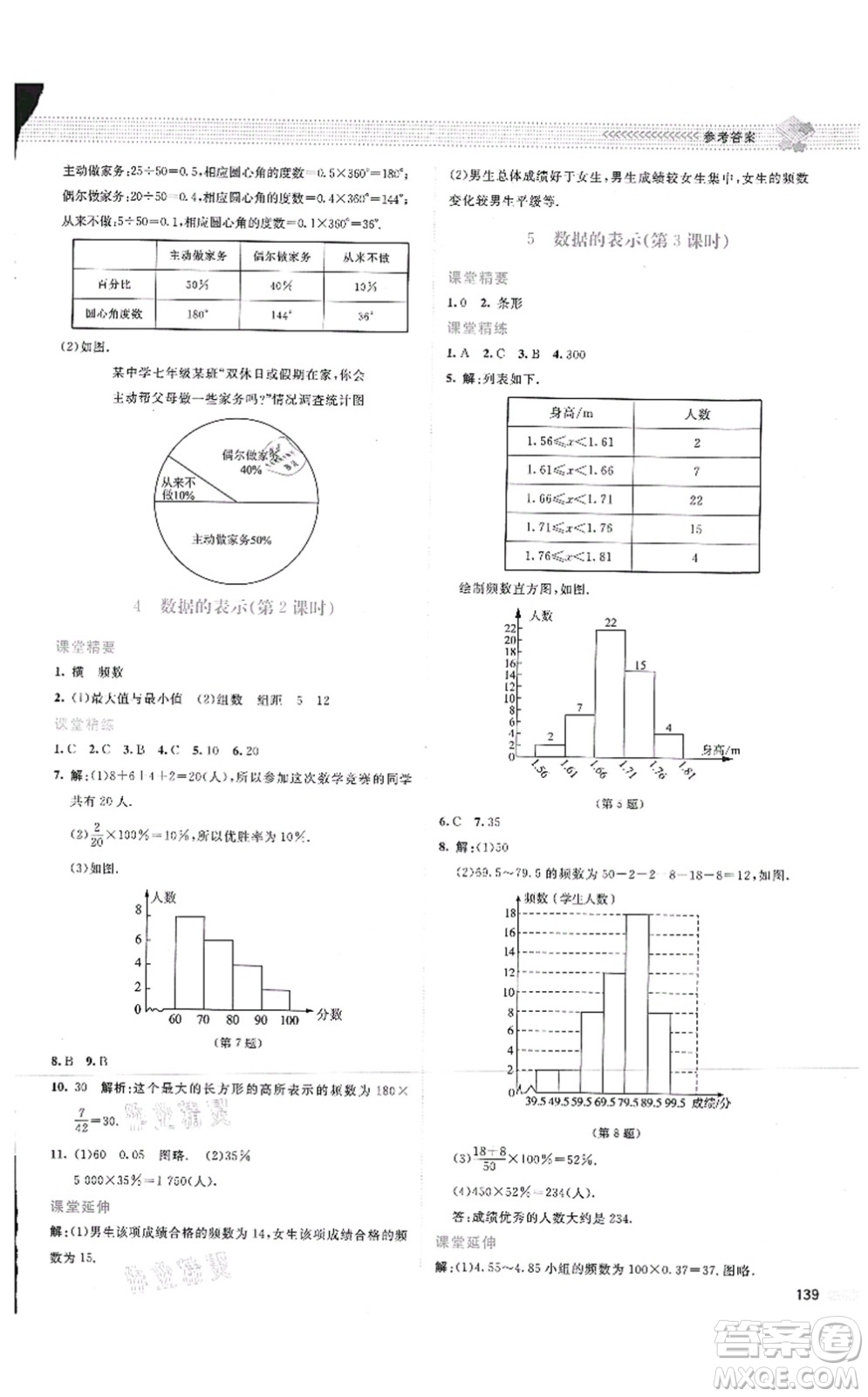 北京師范大學(xué)出版社2021課堂精練七年級(jí)數(shù)學(xué)上冊(cè)北師大版云南專版答案