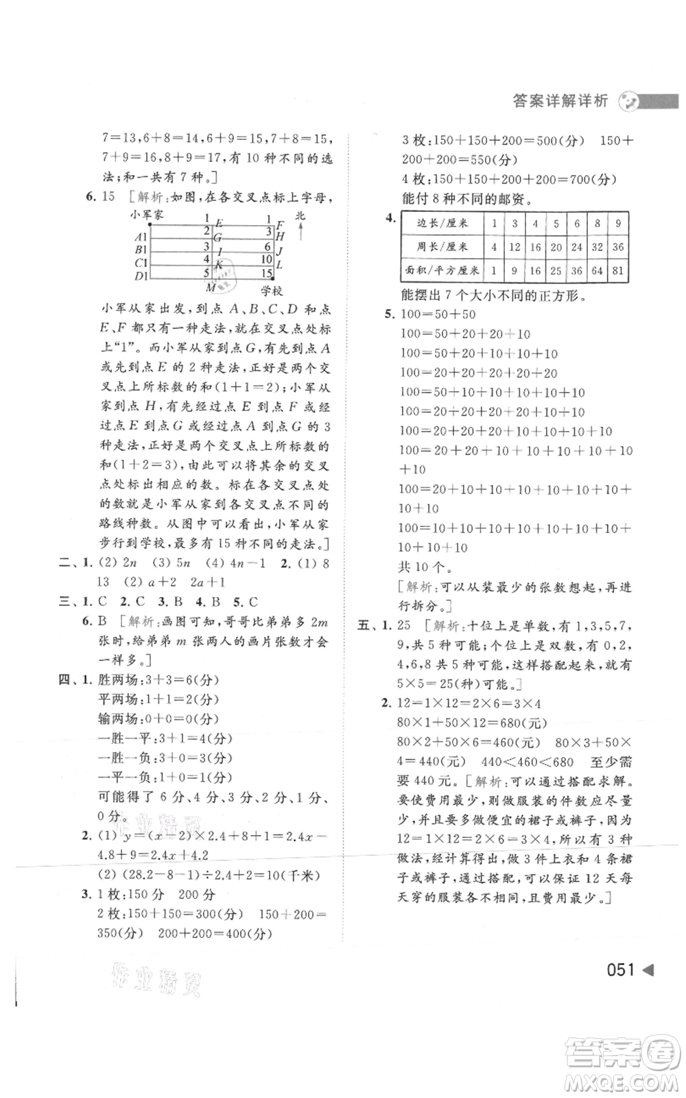 北京教育出版社2021亮點給力提優(yōu)班多維互動空間五年級上冊數(shù)學蘇教版參考答案