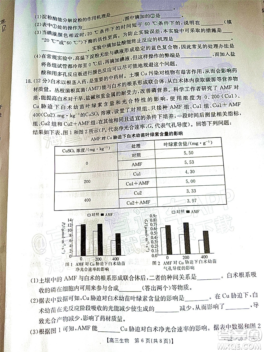 2022屆湖南金太陽高三10月聯(lián)考生物試卷及答案