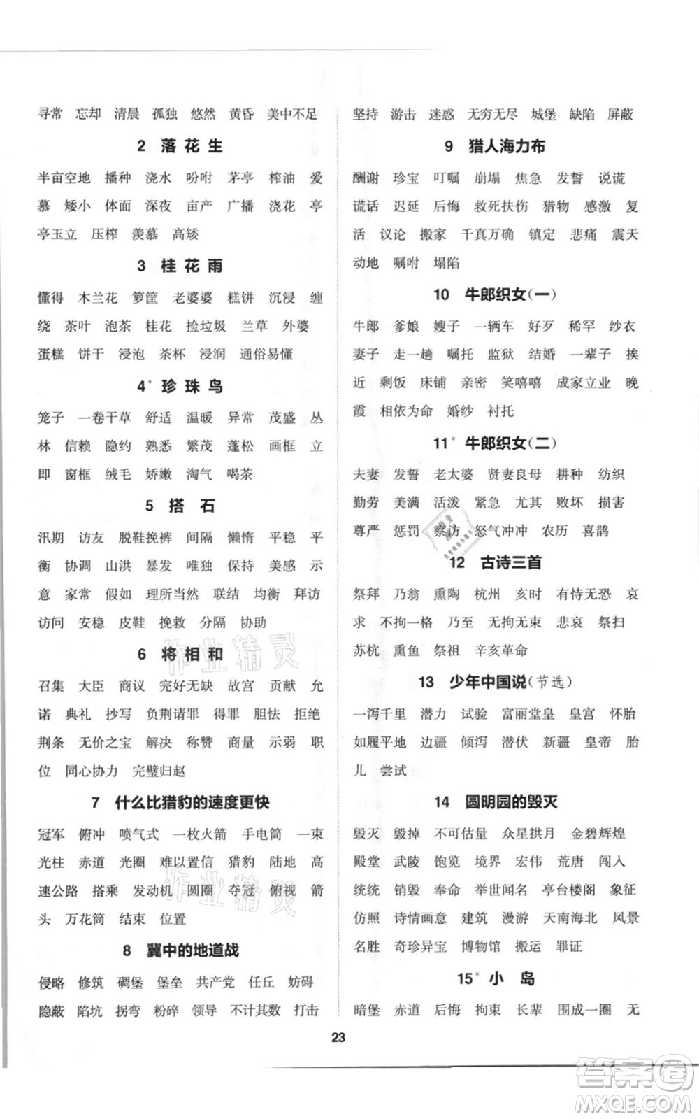 蘇州大學(xué)出版社2021金鑰匙1+1課時(shí)作業(yè)五年級(jí)上冊(cè)語(yǔ)文全國(guó)版參考答案