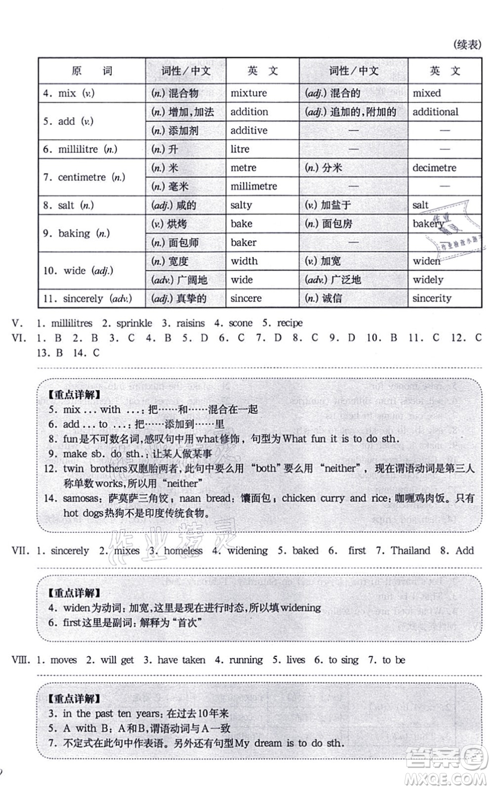 華東師范大學(xué)出版社2021一課一練七年級英語N版第一學(xué)期華東師大版增強(qiáng)版答案