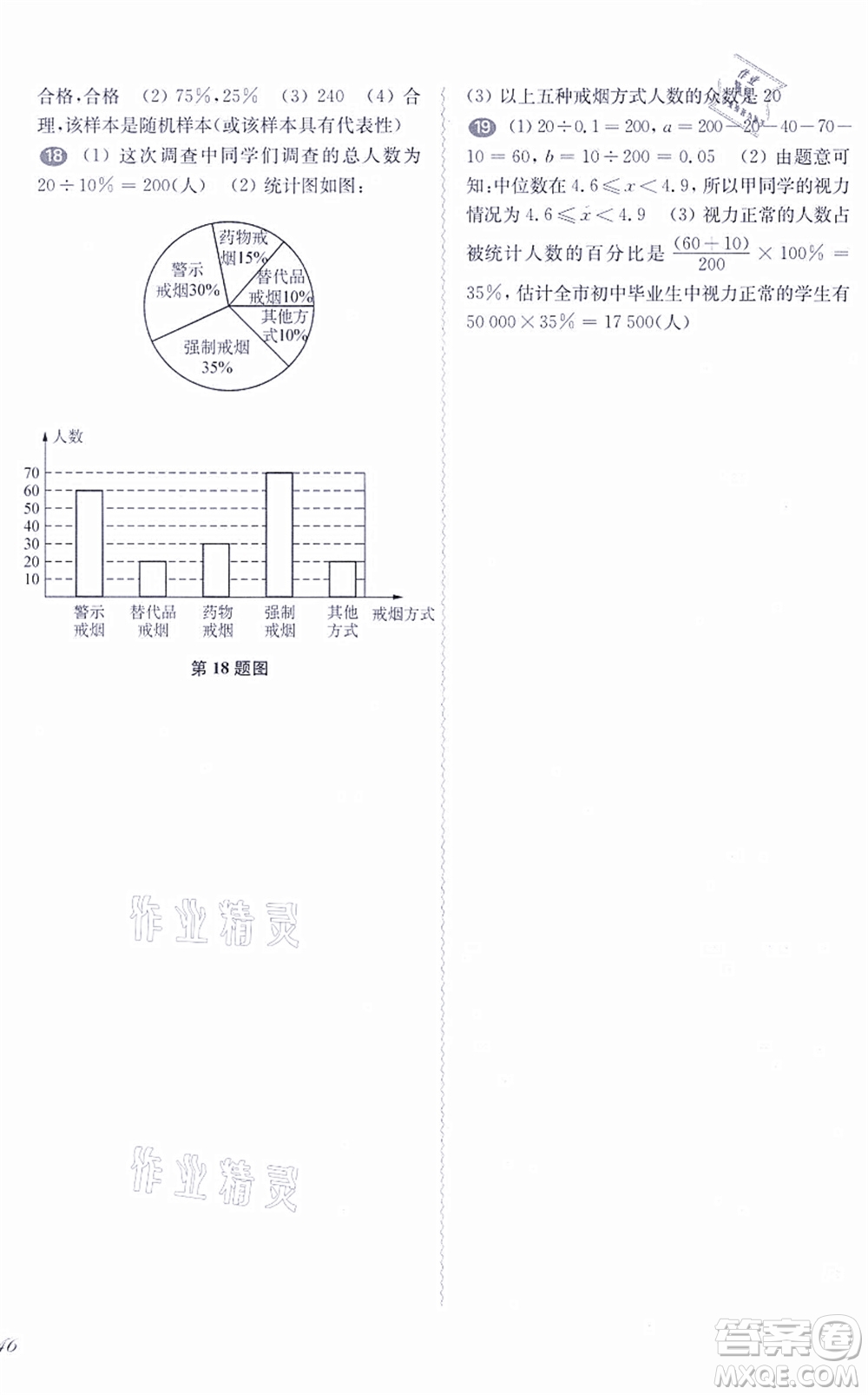 華東師范大學(xué)出版社2021一課一練九年級數(shù)學(xué)全一冊華東師大版答案