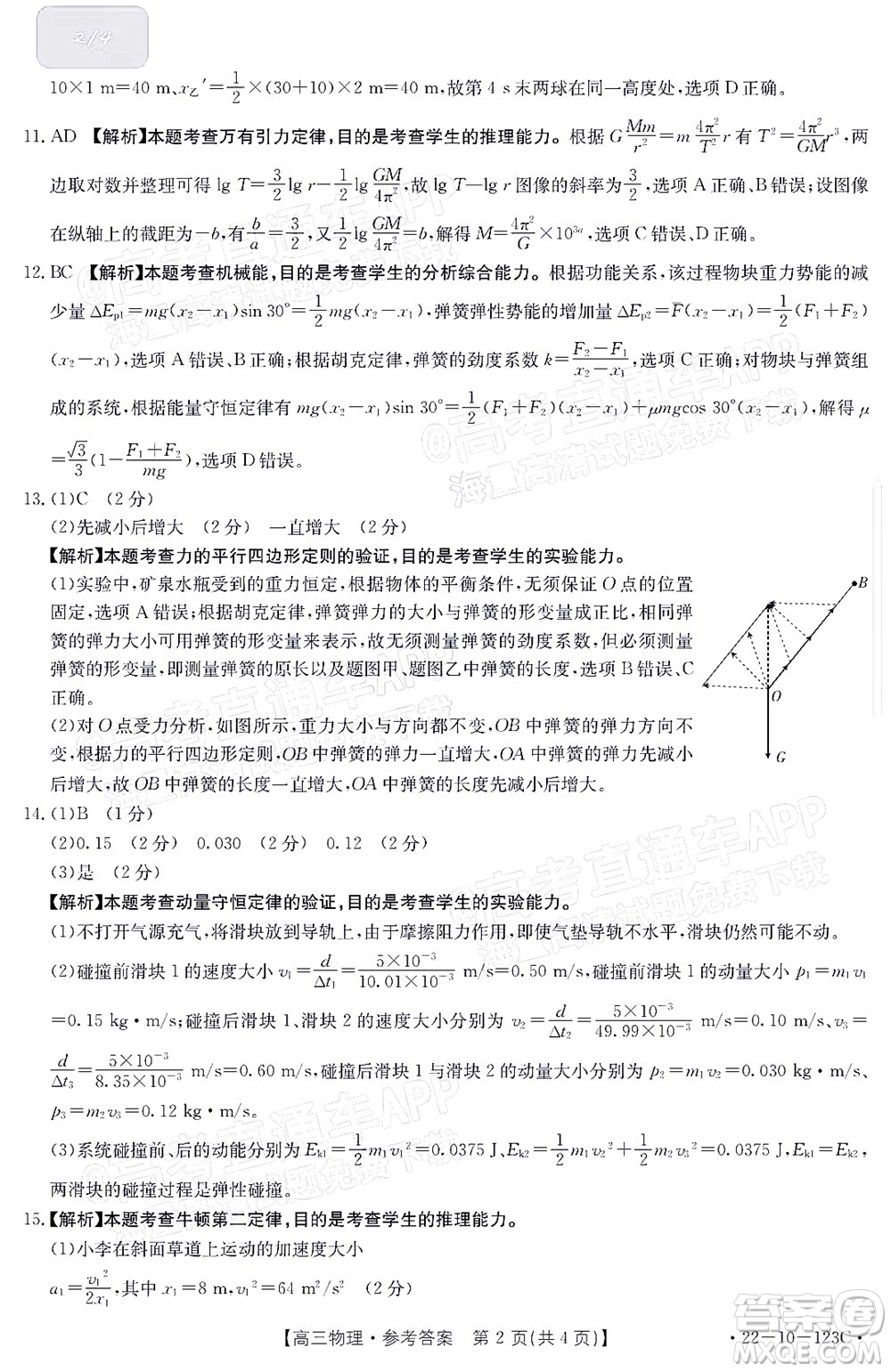 2022屆山西金太陽高三11月聯(lián)考物理試題及答案