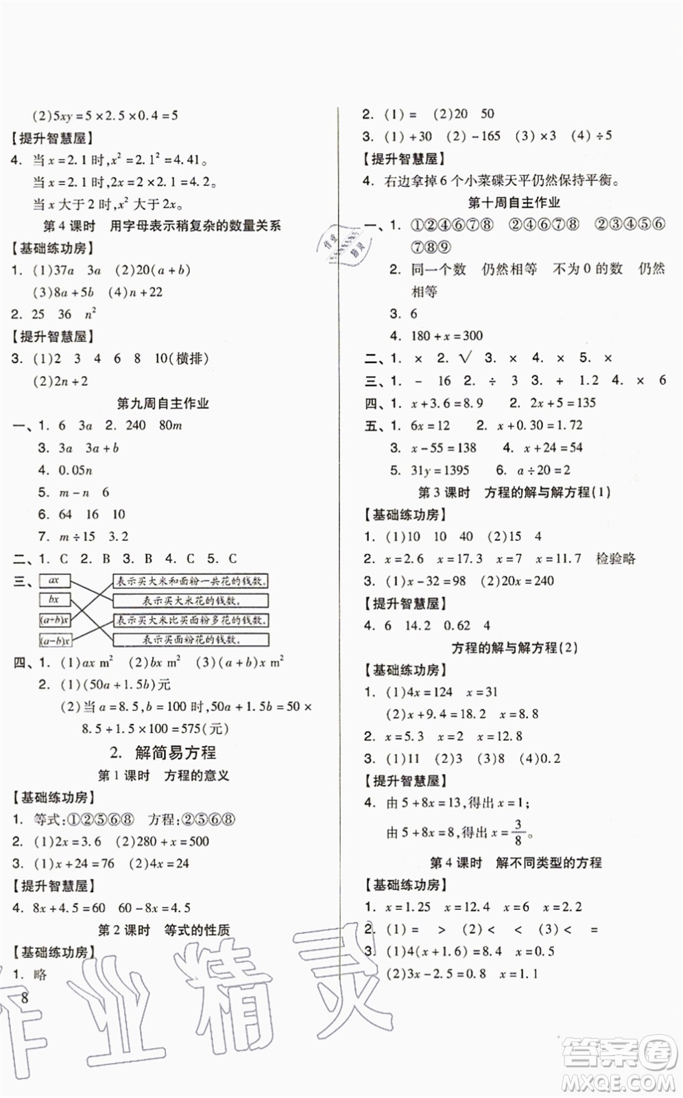 山東科學(xué)技術(shù)出版社2021新思維伴你學(xué)配單元達(dá)標(biāo)測(cè)試卷五年級(jí)數(shù)學(xué)上冊(cè)人教版答案