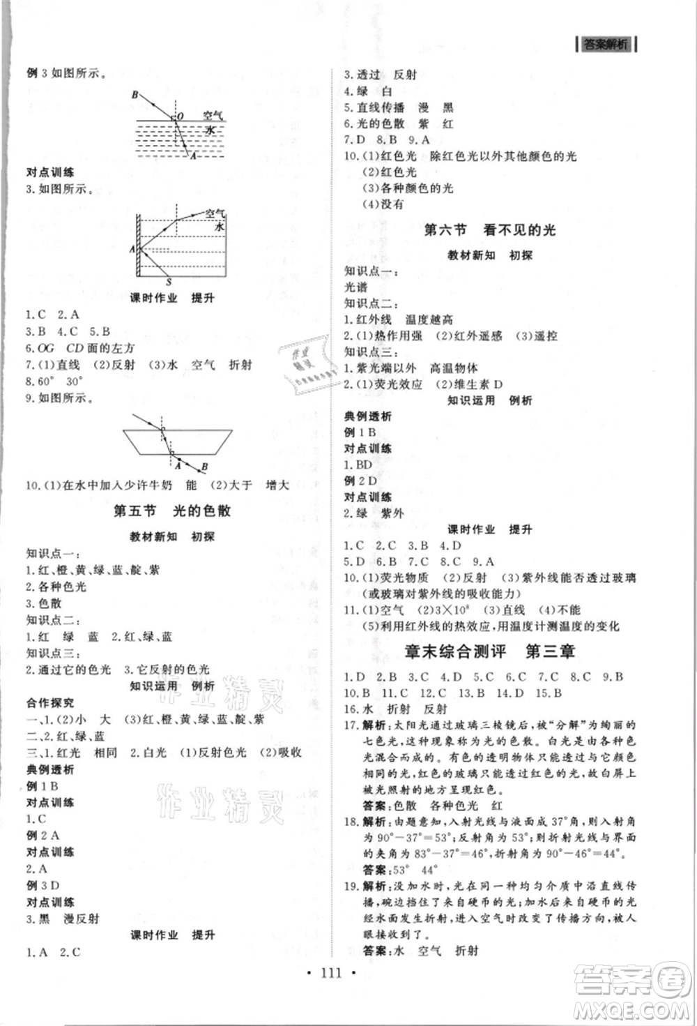 山東人民出版社2021初中同步練習(xí)冊(cè)五四制八年級(jí)地理上冊(cè)魯科版參考答案