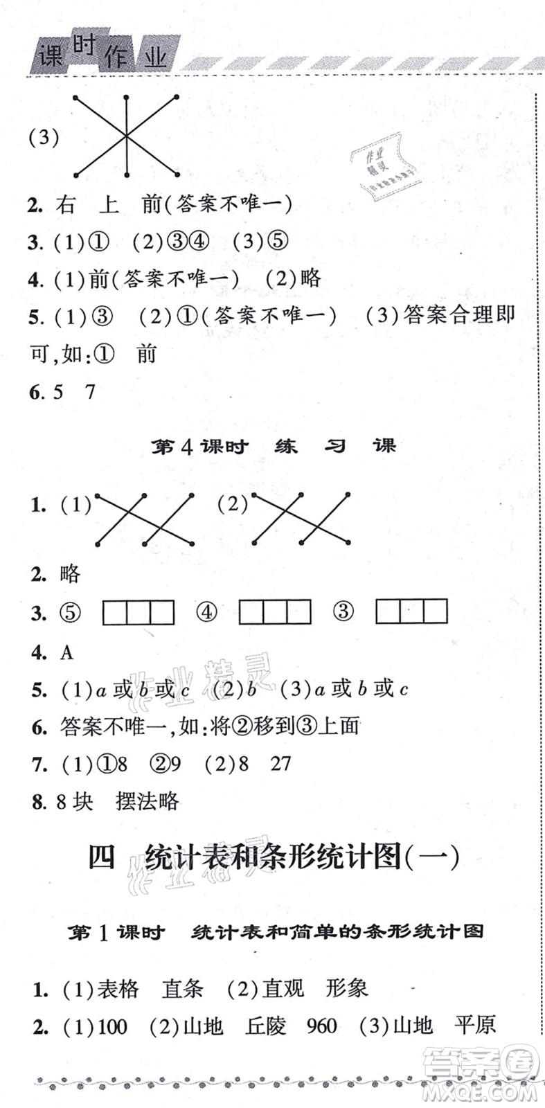 寧夏人民教育出版社2021經綸學典課時作業(yè)四年級數(shù)學上冊江蘇國標版答案