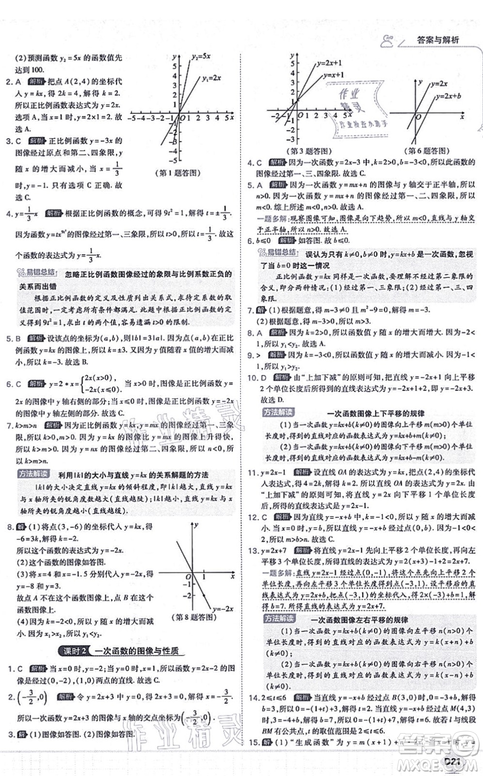 開(kāi)明出版社2021少年班八年級(jí)數(shù)學(xué)上冊(cè)BS北師版答案