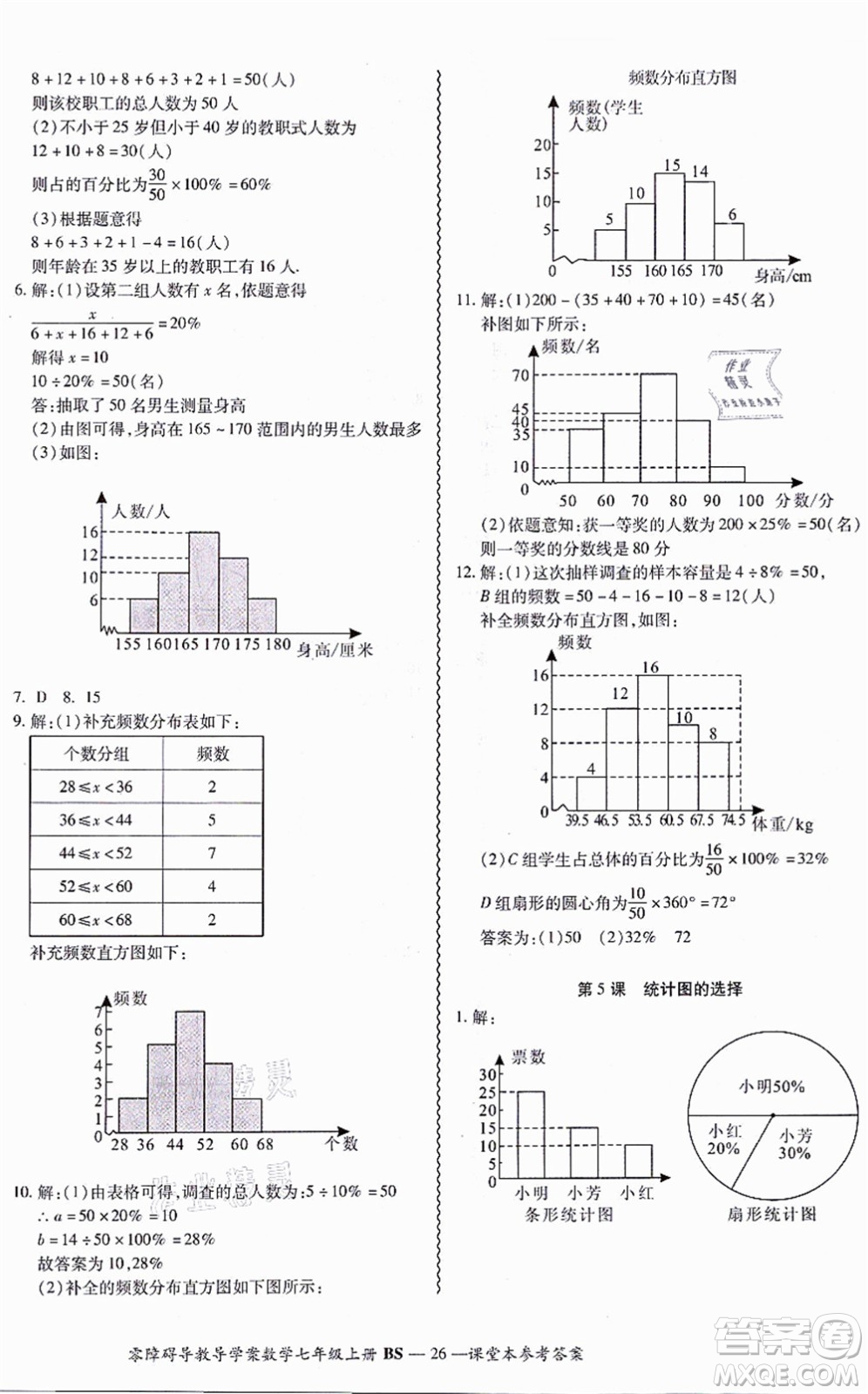 電子科技大學出版社2021零障礙導教導學案七年級數(shù)學上冊BSSX北師版答案