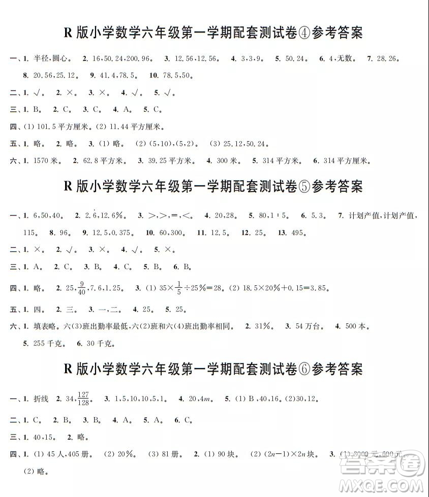 2021年時(shí)代學(xué)習(xí)報(bào)數(shù)學(xué)周刊人教版六年級(jí)第一學(xué)期配套試卷答案